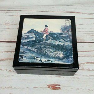 Rare Hunting Man Horse Designer Coasters